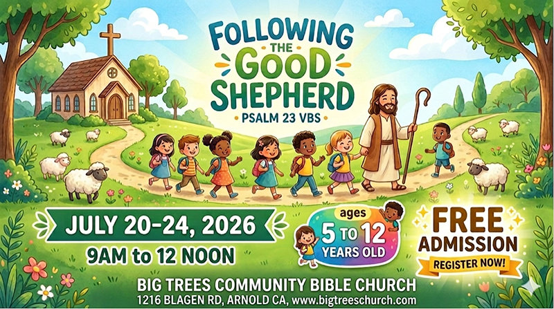 Our church's Vacation Bible School invitation